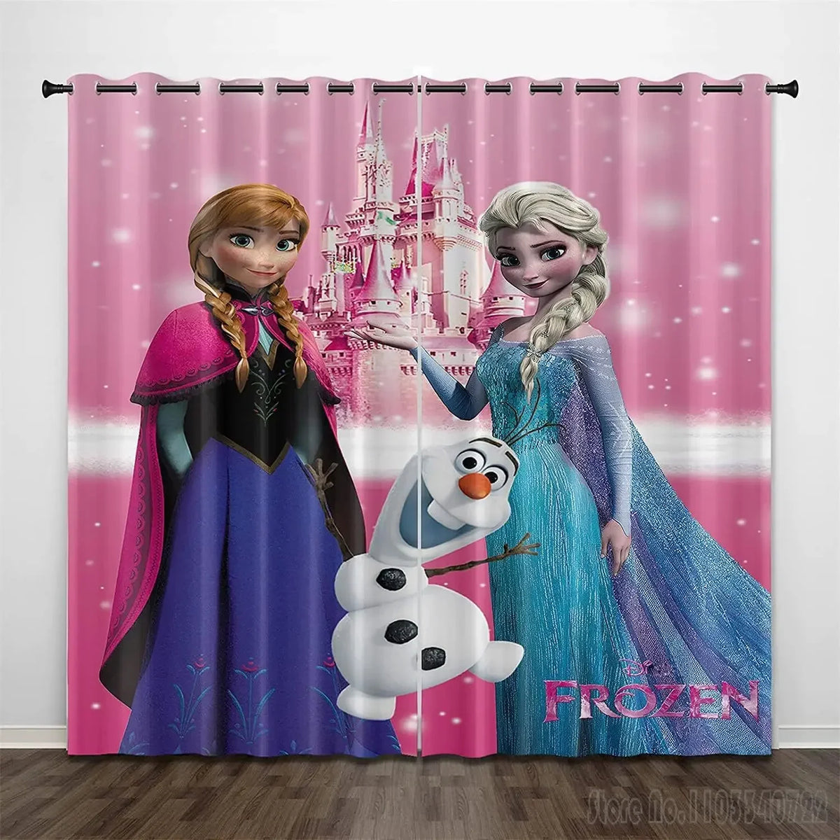 Girls room Frozen curtain