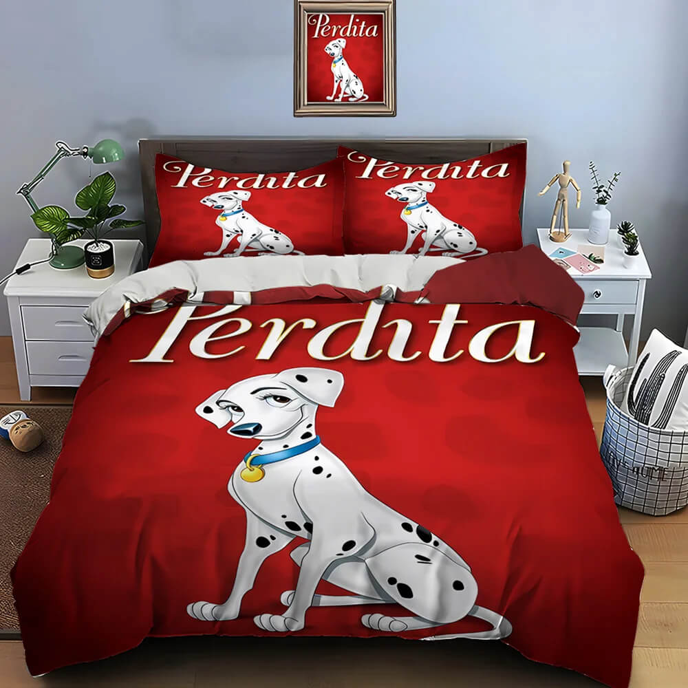 Disney duvet cover set for kids featuring dalmatians