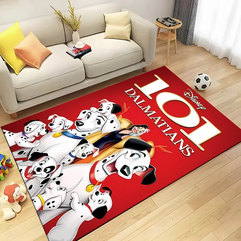 Stylish Disney rug with cute Dalmatian puppies