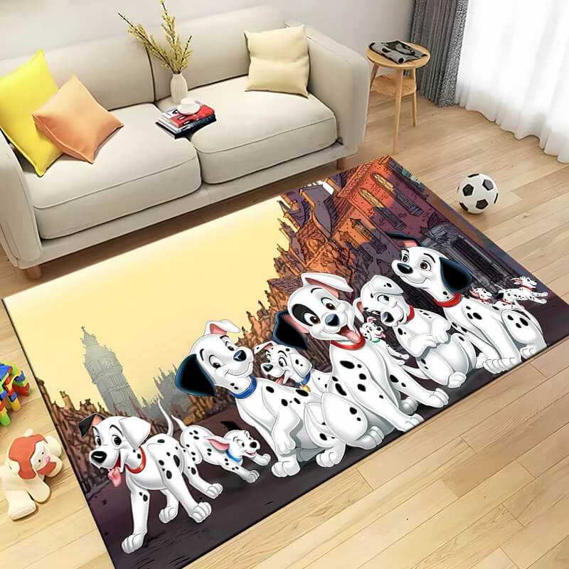 Playful Disney rug with 101 Dalmatians Lucky design