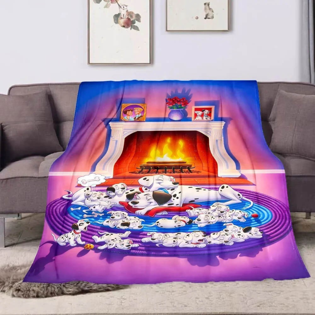 Gift idea 101 Dalmatians soft throw blanket for dog lovers