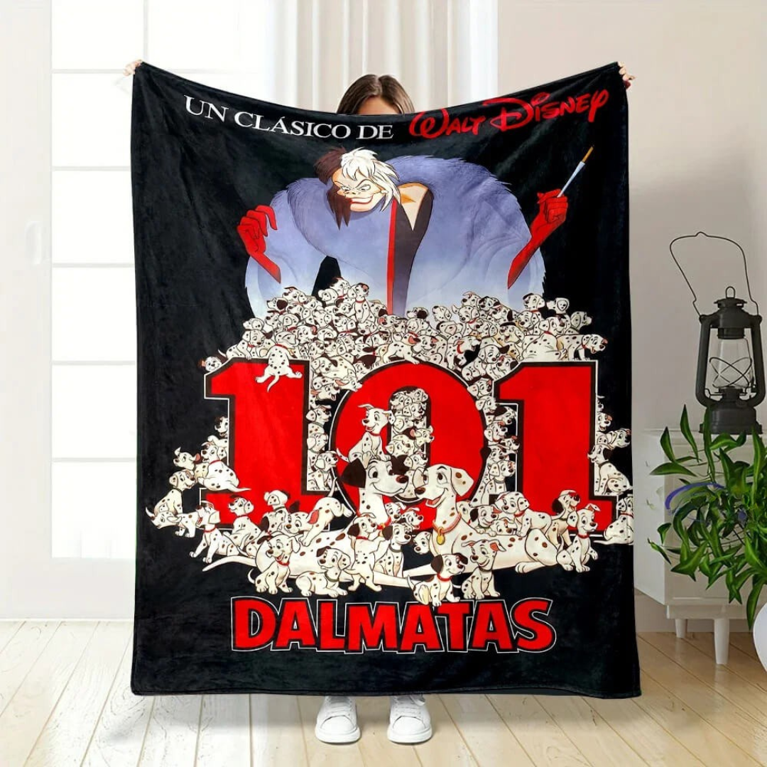Kids’ room décor 101 Dalmatians dog print blanket