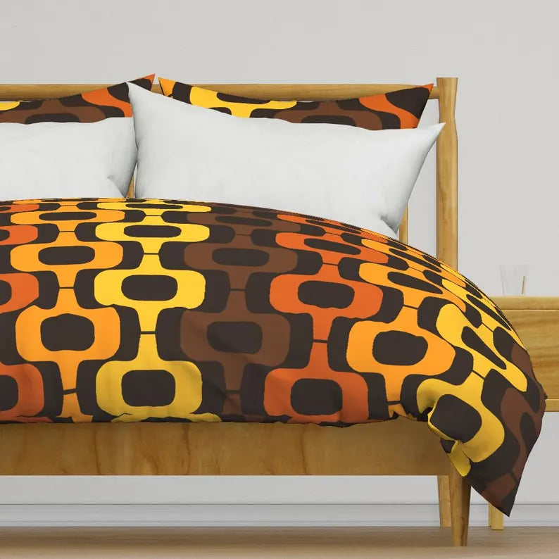 1970s Bedding - Mid Century Quilt Cover