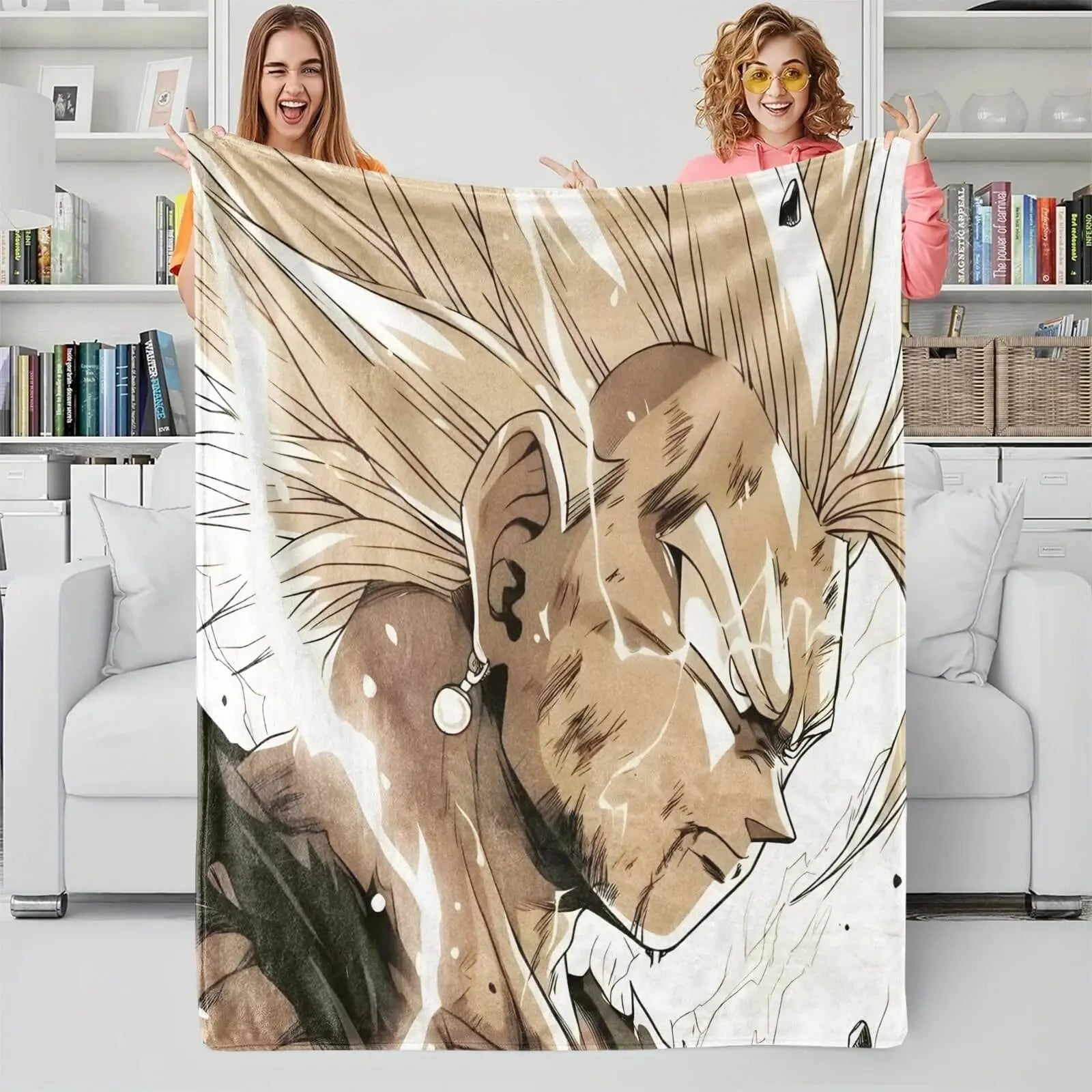 3D Anime Dragon Ball Z Vegeta Throw Blanket