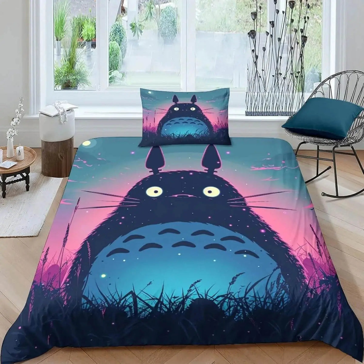 3D Anime My Neighbor Totoro Quilt Cover