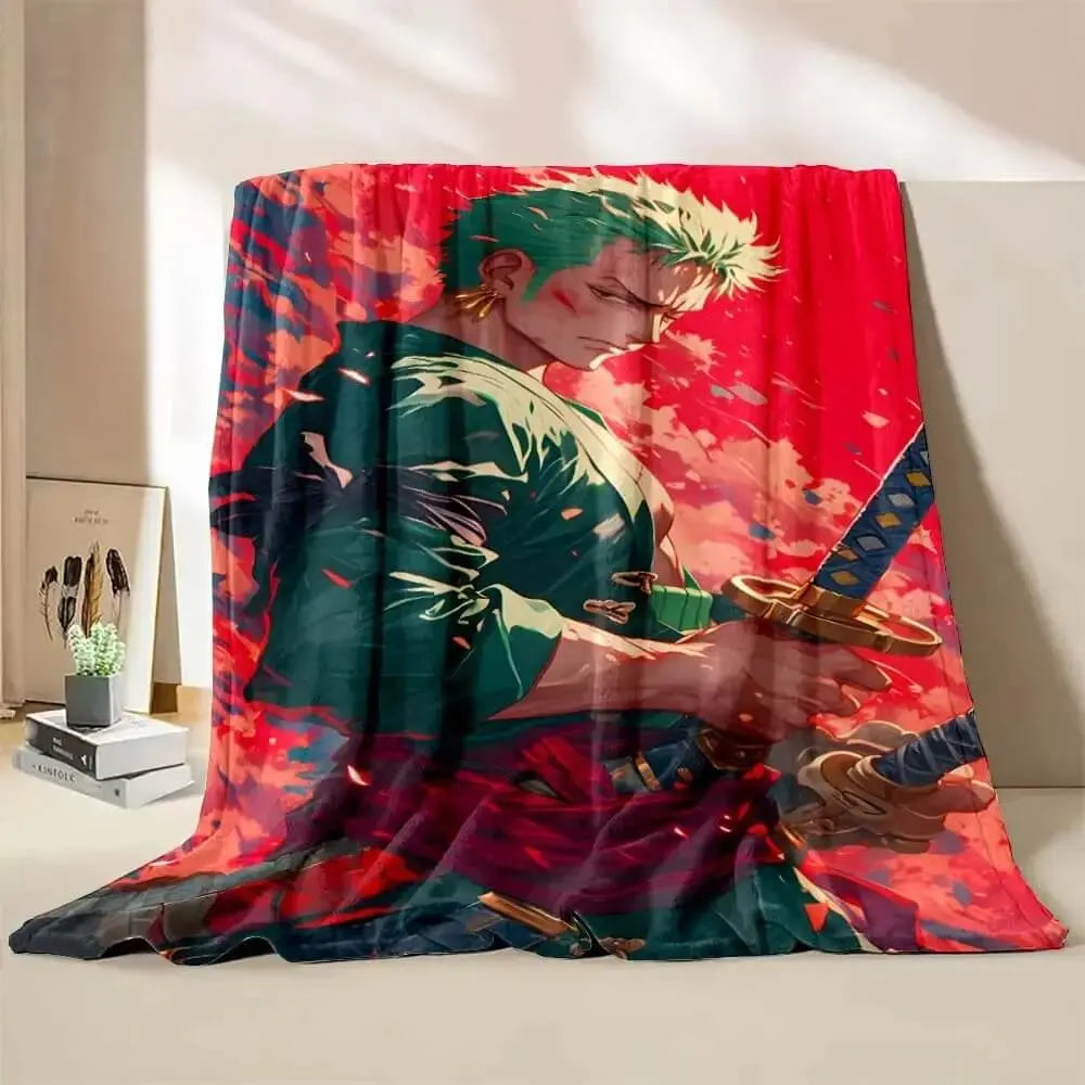 3D Anime One Piece Zoro Throw Blanket