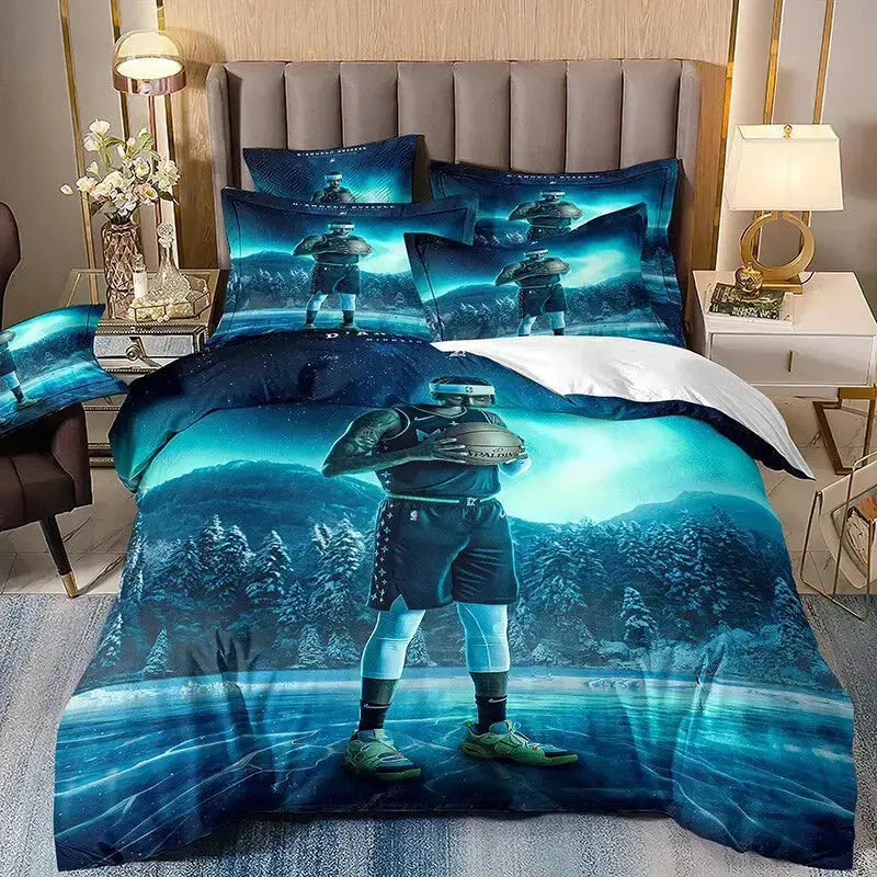 3D Basketball Champion Comforter Set Zirconic