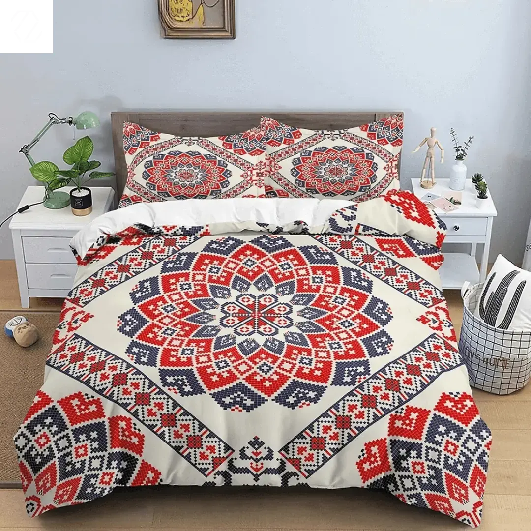 3D Boho Mandala Bedding Set