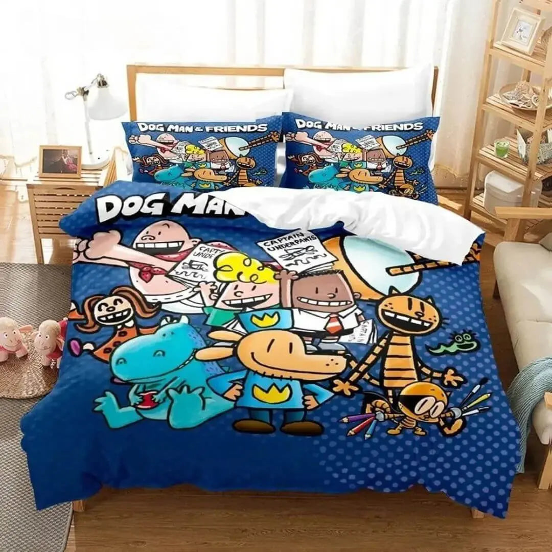 3D Cartoon Dog Man Doona Cover