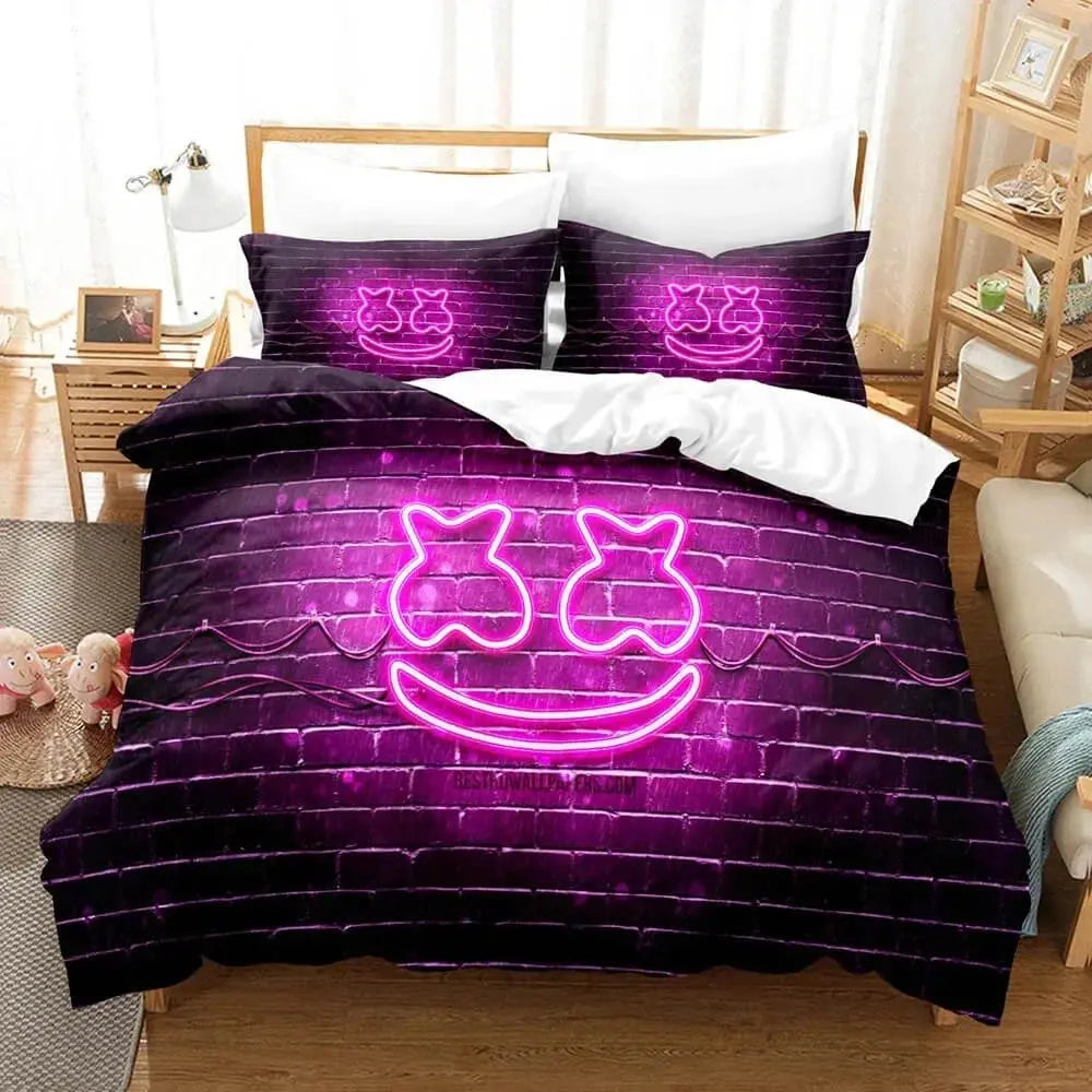 3D DJ Marshmallow Doona Cover