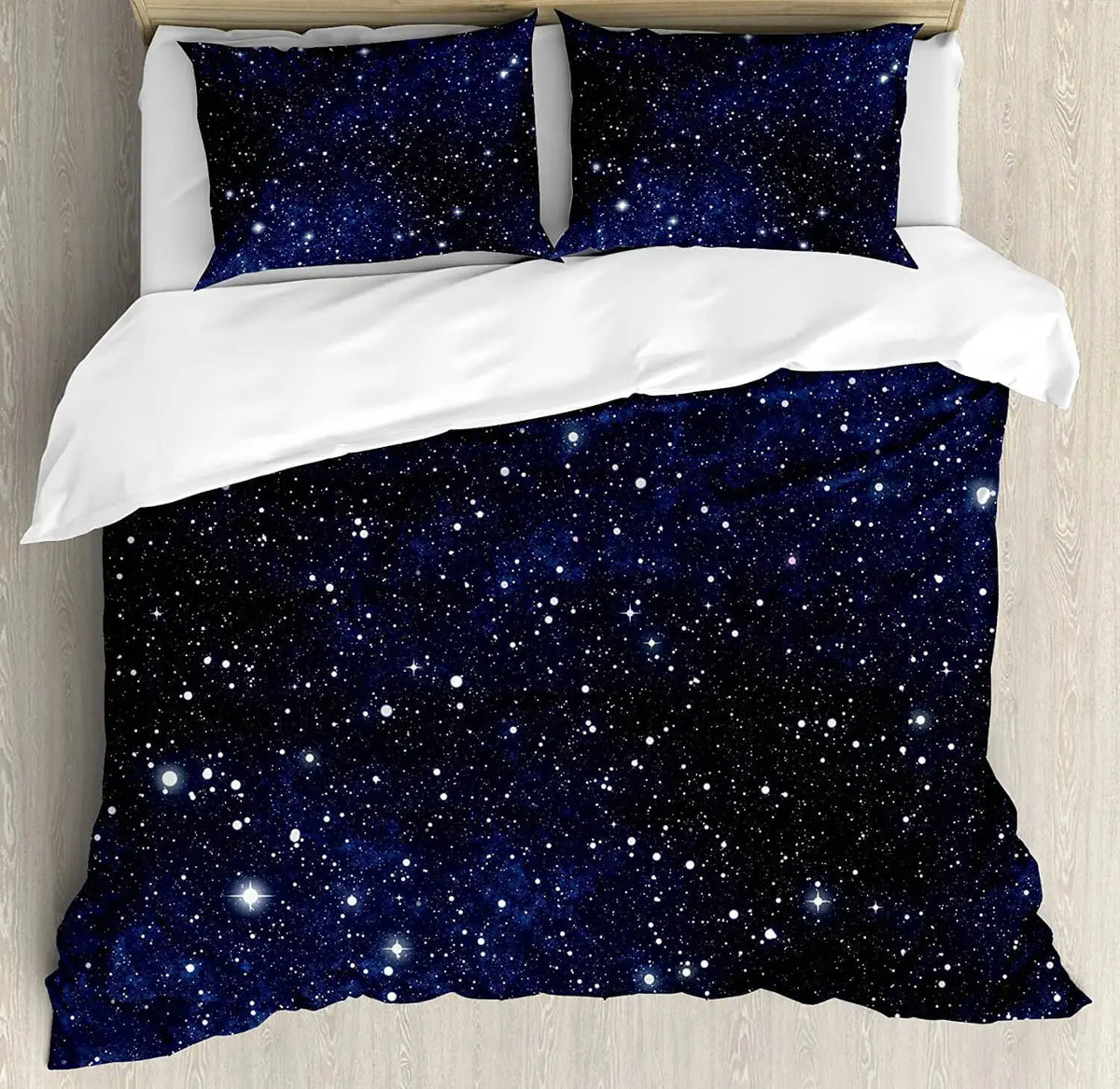 3D Dark Blue &amp; Starry Sky Duvet Cover