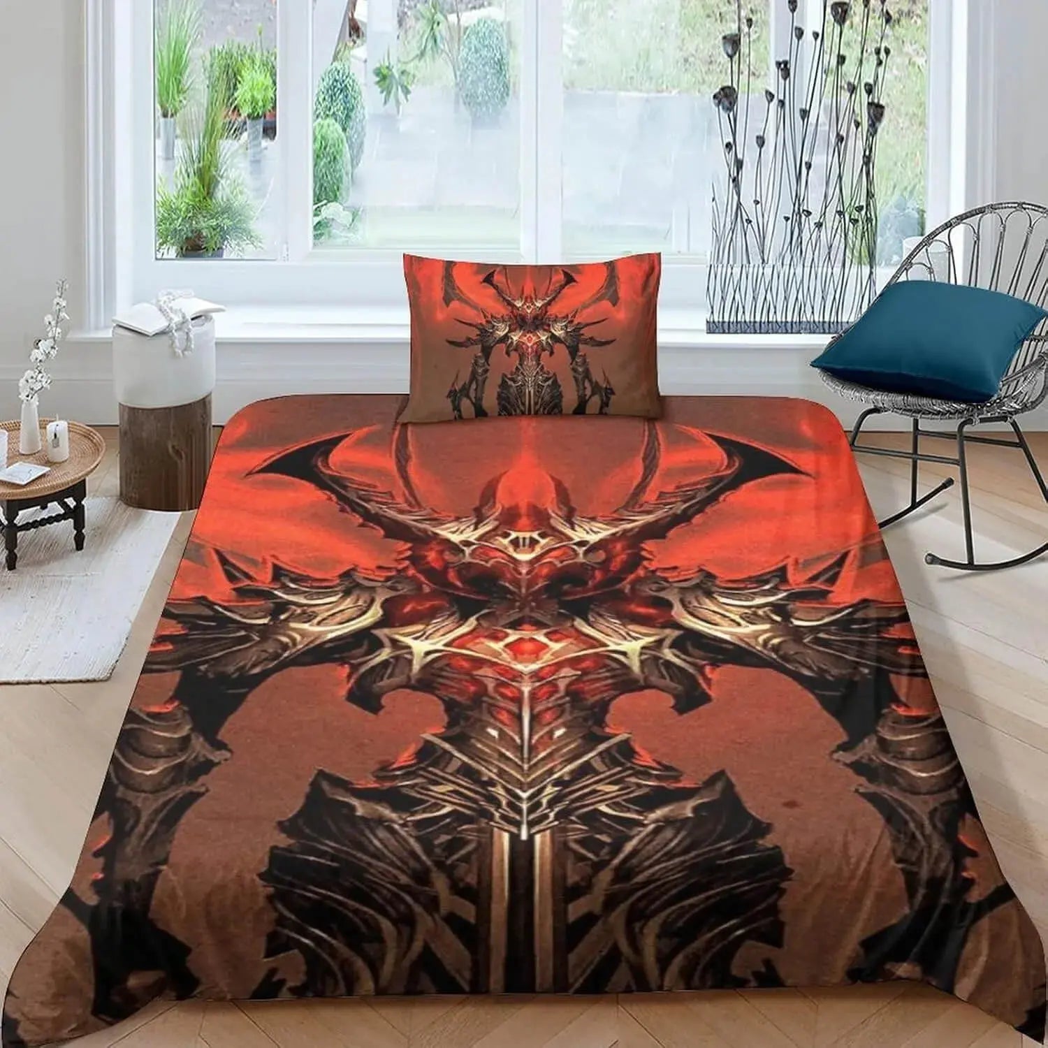 3D Diablo Game Quilt Cover