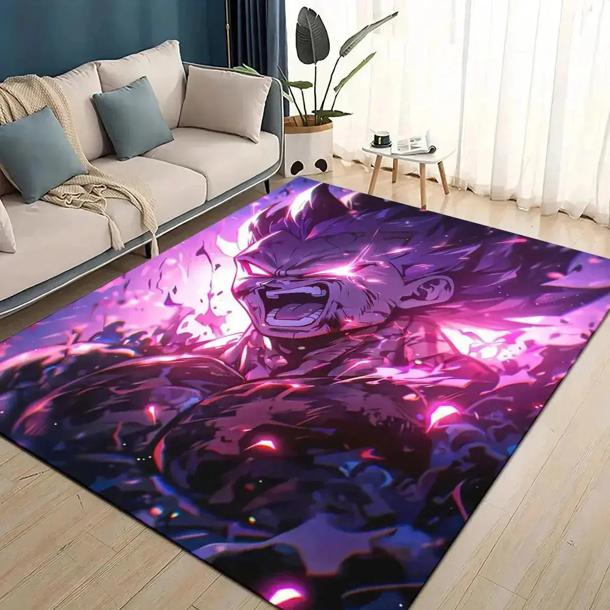 3D Dragon Ball Z anime vegeta rug cartoon non-slip floor mat for bedroom living room and kids play area