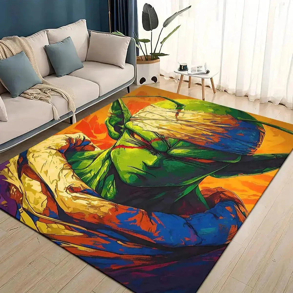 3D Dragon Ball Z anime piccolo rug cartoon non-slip floor mat for bedroom living room and kids play area