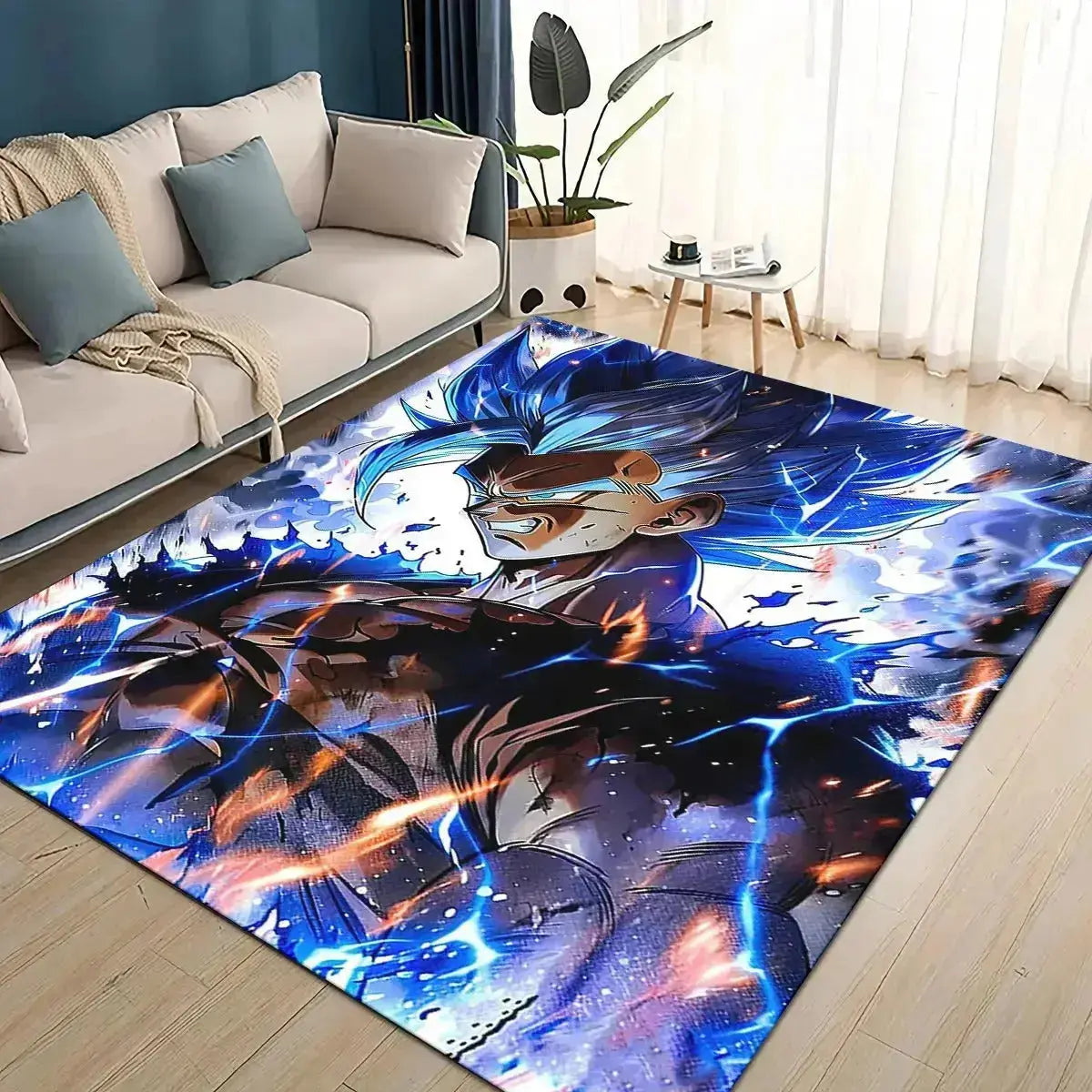 3D Dragon Ball Z anime goku rug cartoon non-slip floor mat for bedroom living room and kids play area