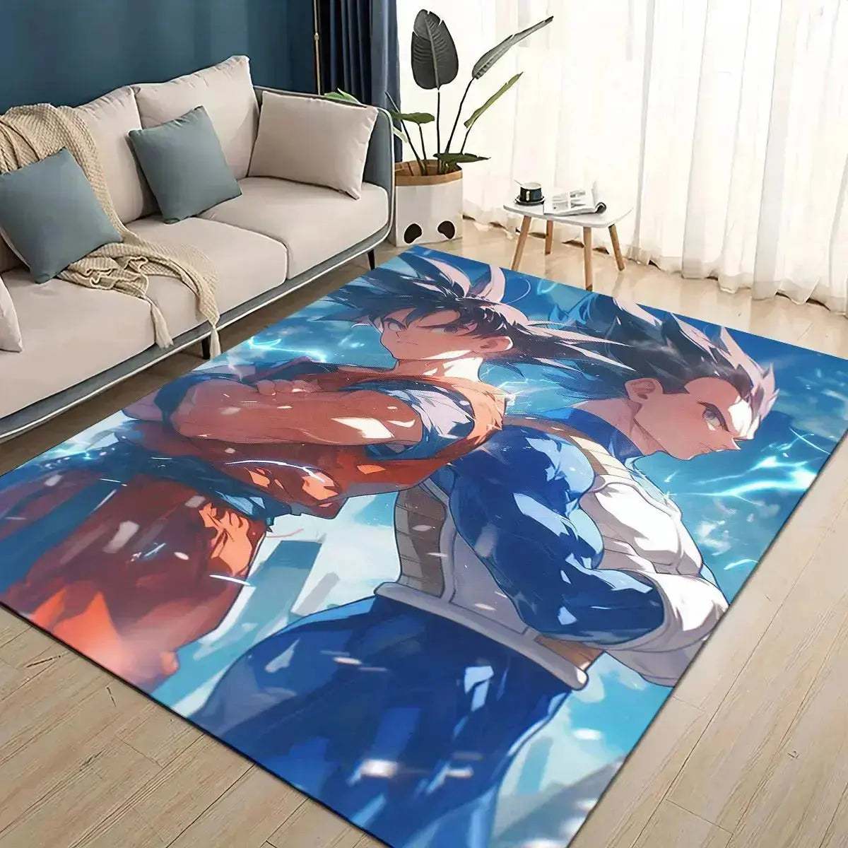 3D Dragon Ball Z anime rug cartoon non-slip floor mat for bedroom living room and kids play area
