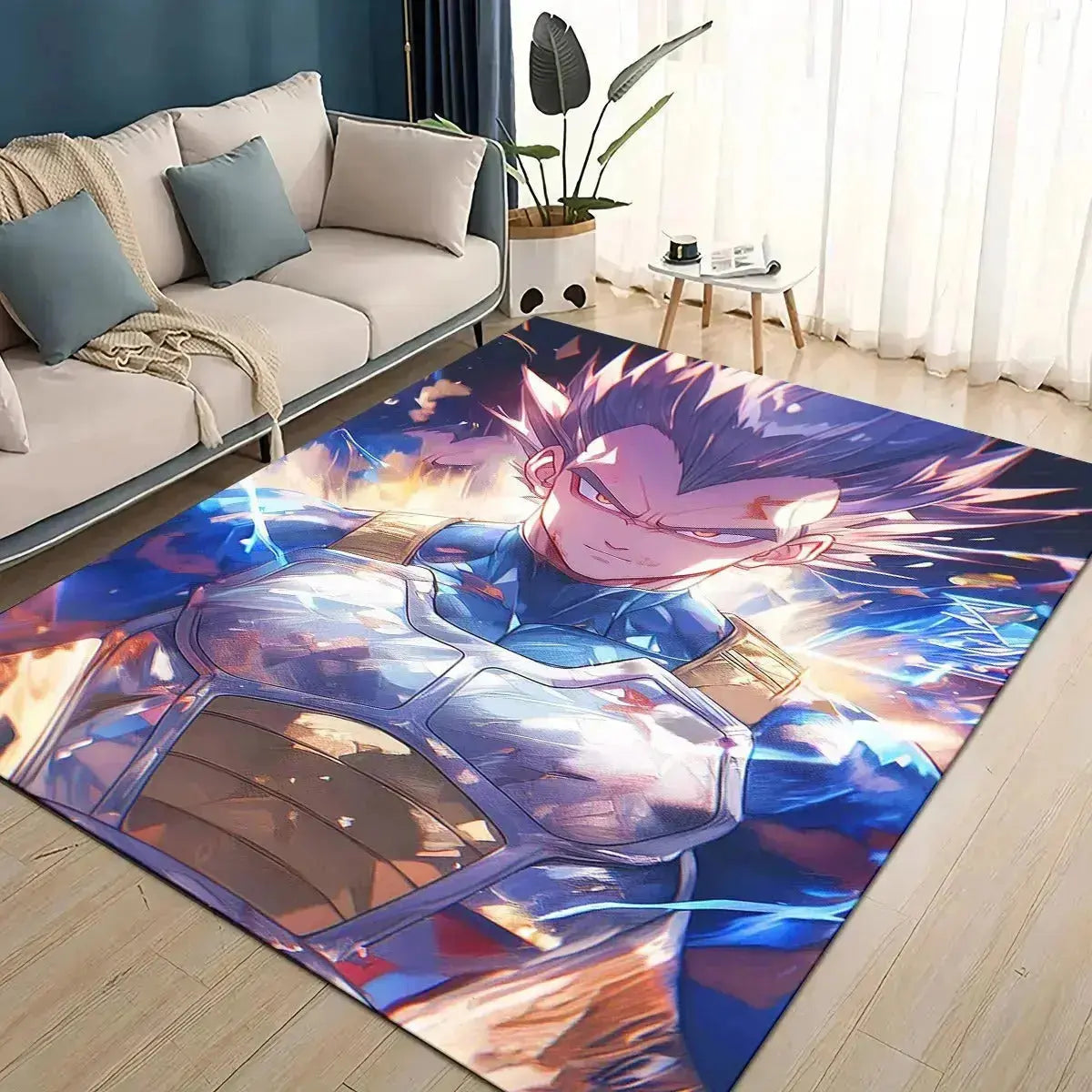 3D Dragon Ball Z anime vegeta rug cartoon non-slip floor mat for bedroom living room and kids play area