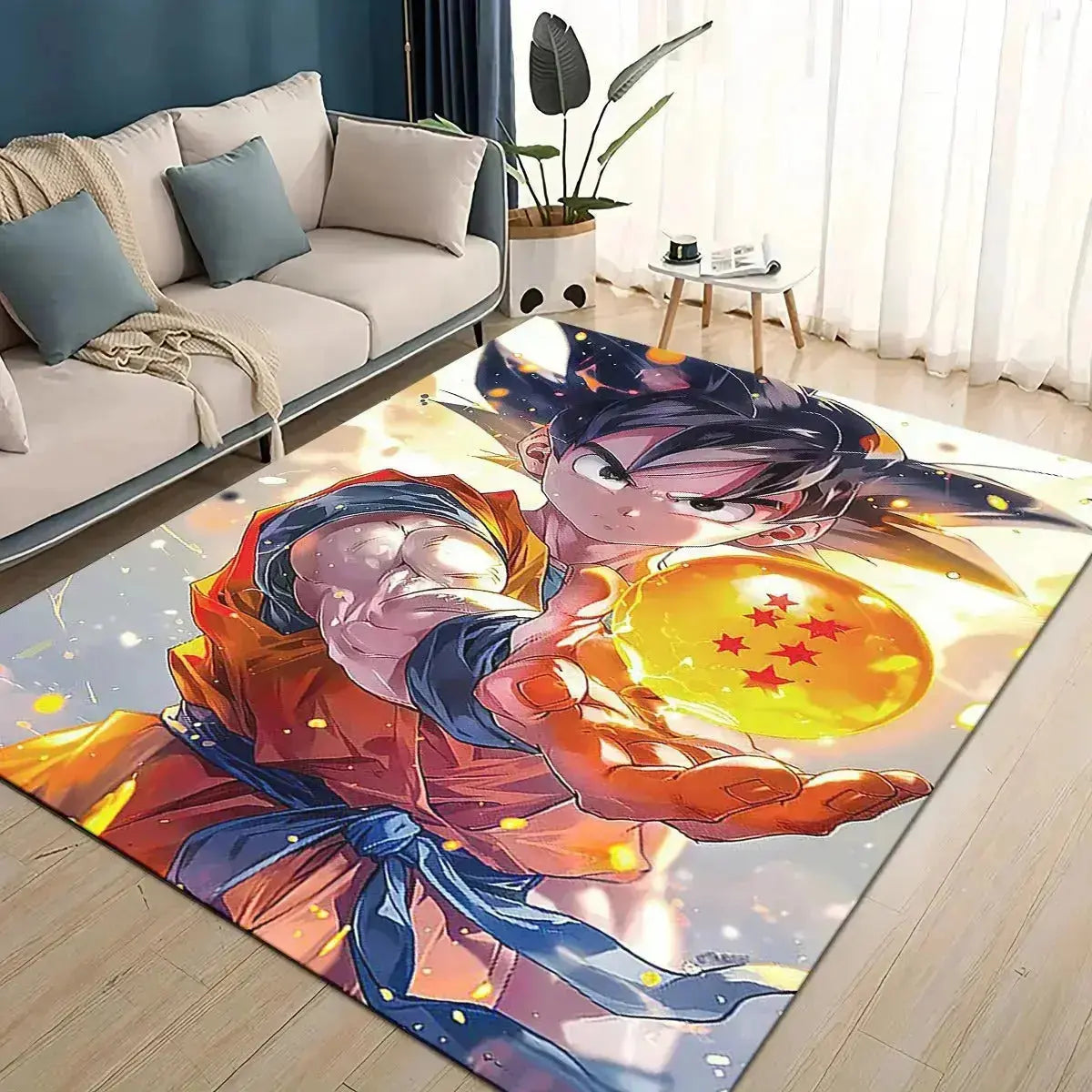 3D Dragon Ball Z anime rug cartoon non-slip gohan floor mat for bedroom living room and kids play area
