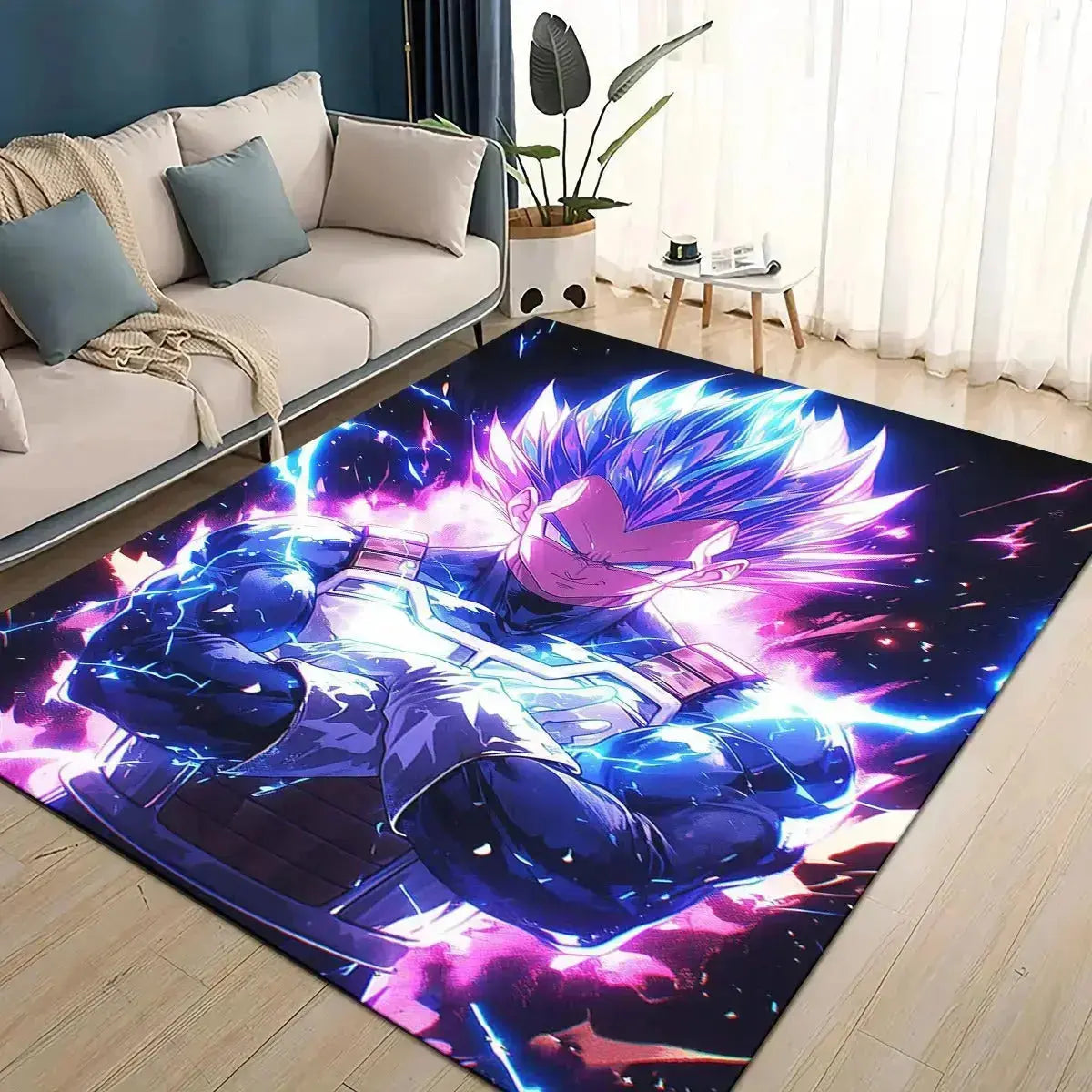 3D Dragon Ball Z anime vegeta rug cartoon non-slip floor mat for bedroom living room and kids play area