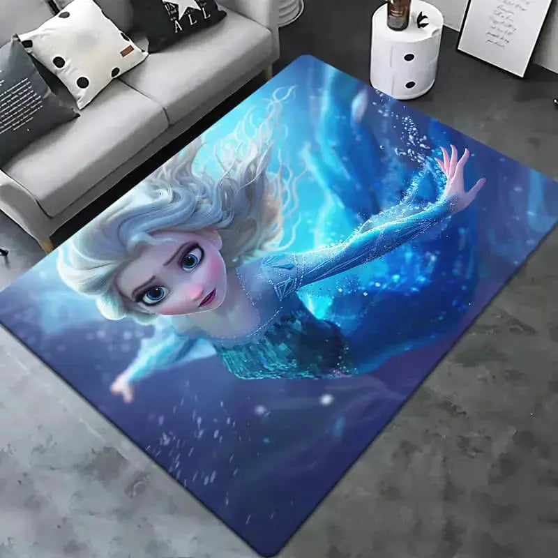 3D Frozen Elsa Cartoon Kids Carpet
