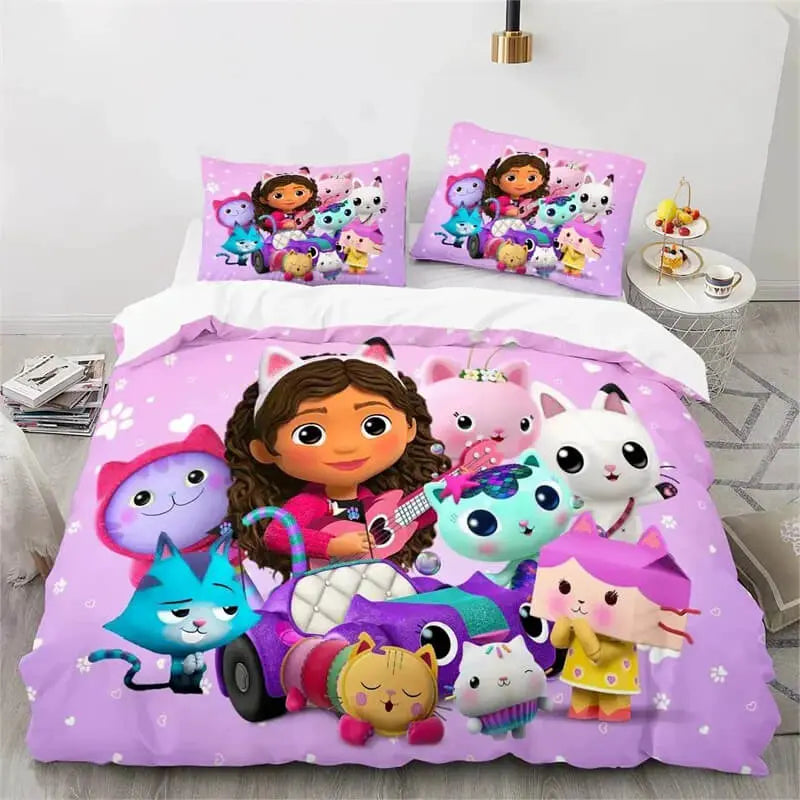 3D Gabbys Dollhouse Mama Box & Kitty Fairy Kids Doona Cover Zirconic