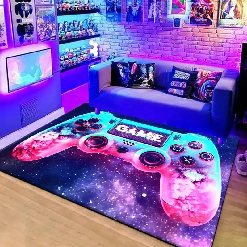 3D gaming rug for boys play mat and floor decoration