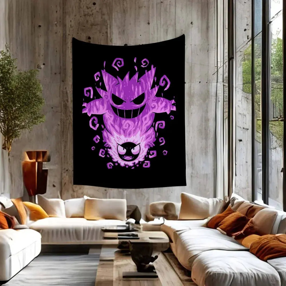 3D Gengar Pokemon Tapestry