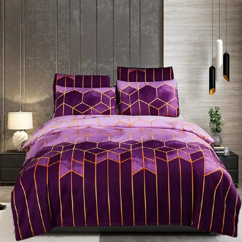 3D Geometric Nordic Bedding Set