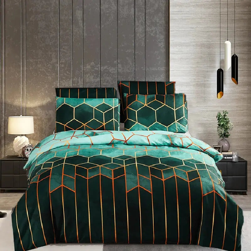 3D Geometric Nordic Doona Cover