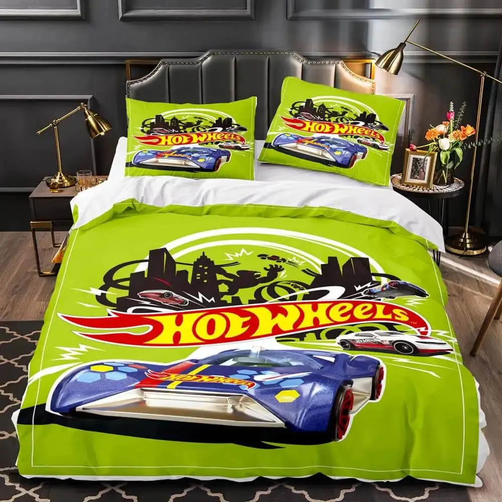 3D Hot Wheels Monster Truck Kids Quilt Cover Zirconic