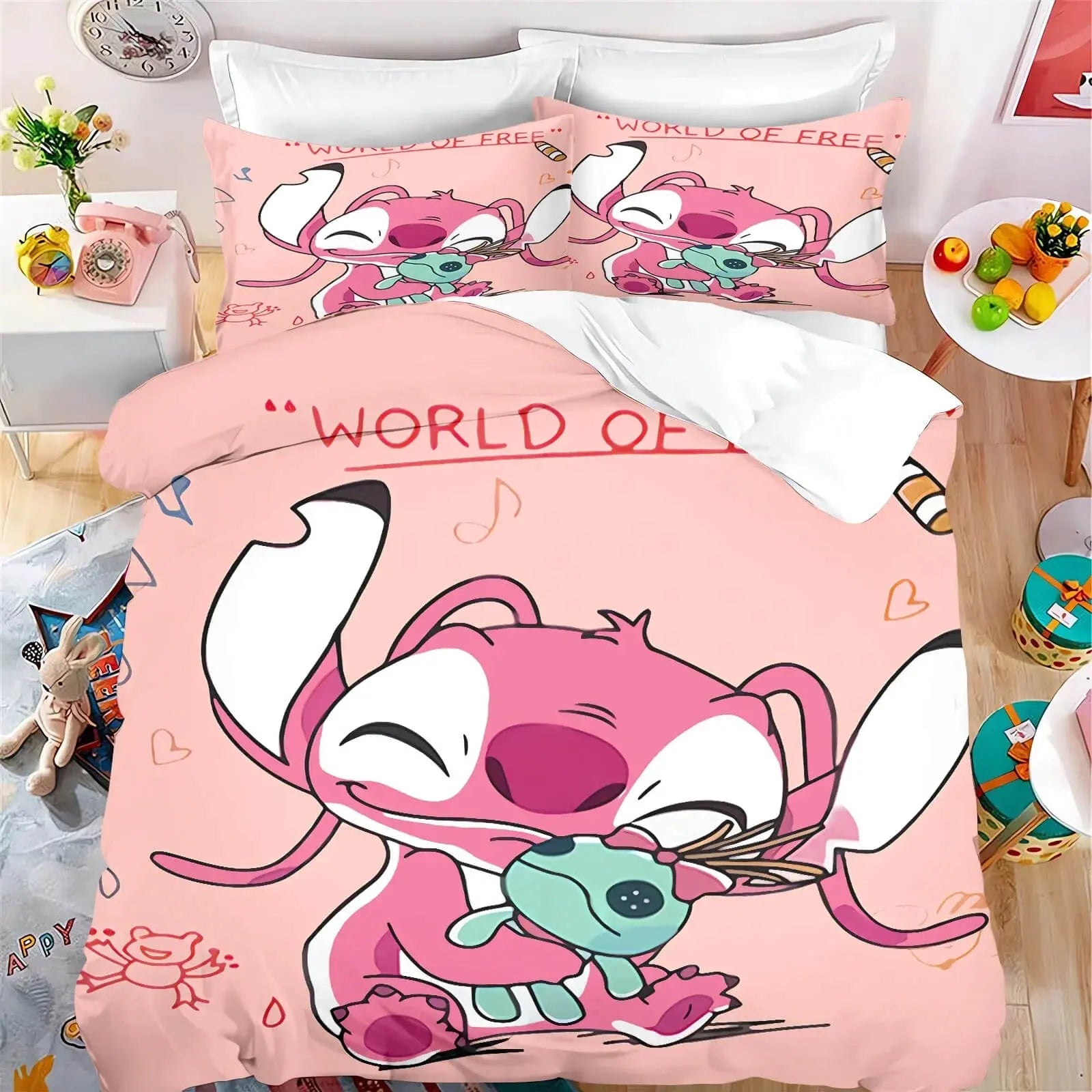 3D Lilo & Stitch Quilt Cover