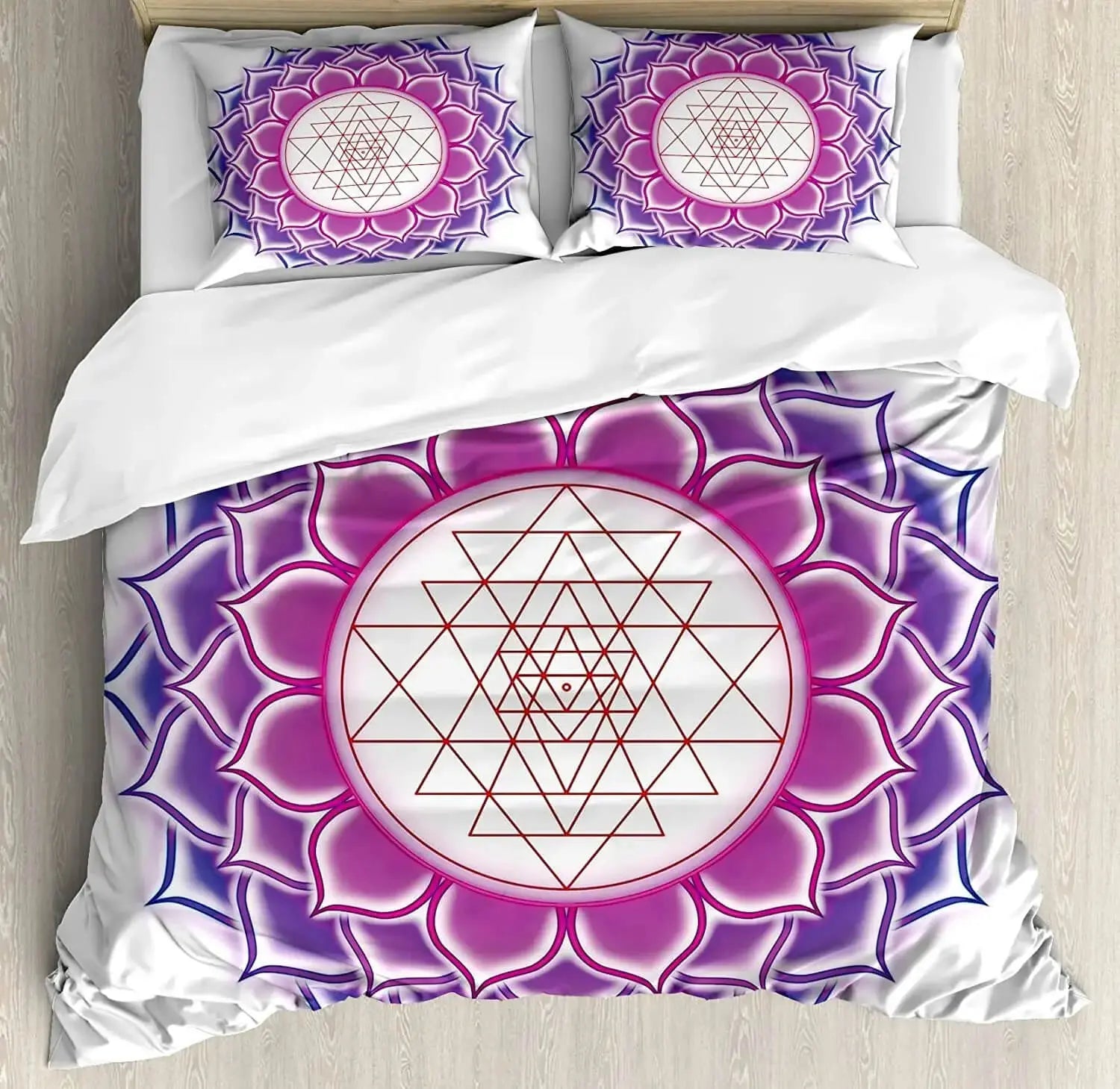 3D Mandala Lotus Doona Cover