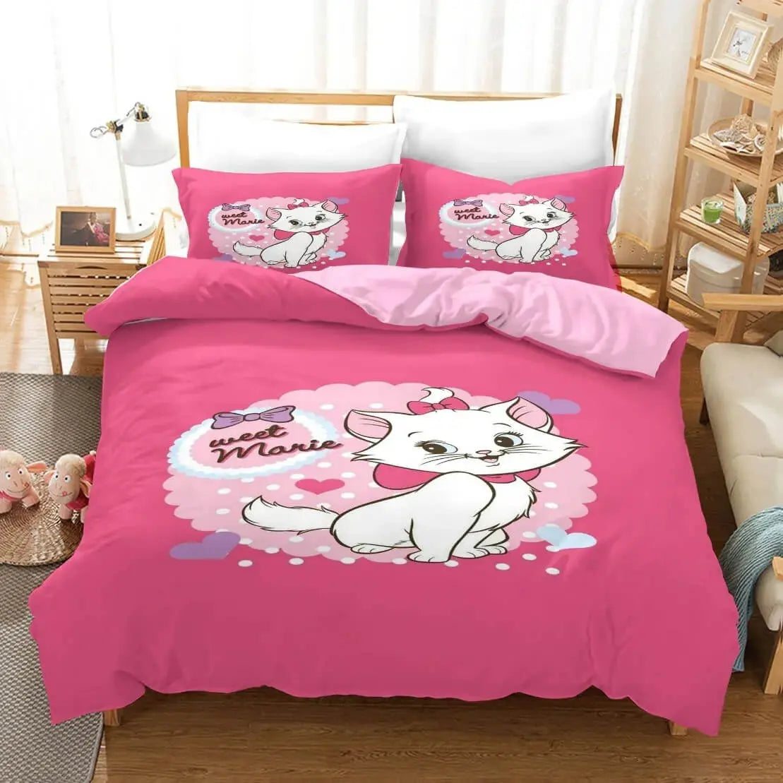 3D Marie Cat Duvet Cover