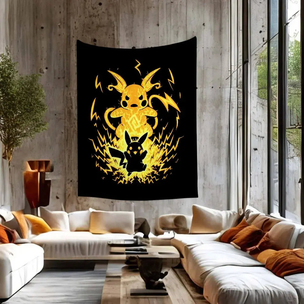 3D Pikachu Tapestry