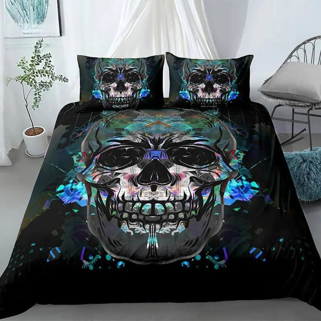 3D Skull Duvet Cover