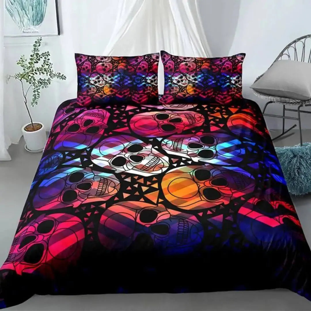 3D Skull Duvet Cover