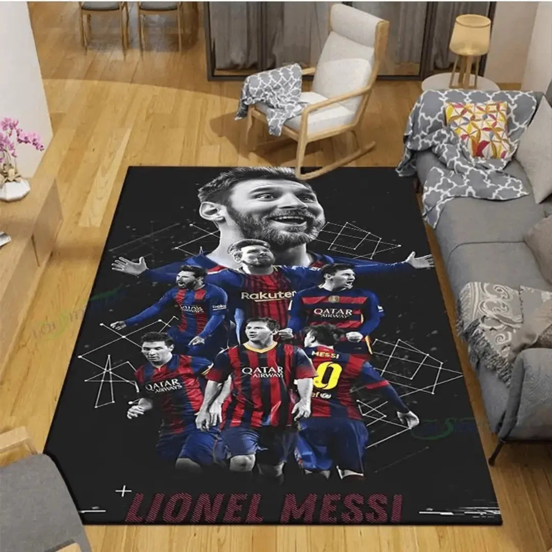 3D Soccer Legends Lionel Messi Rug Zirconic