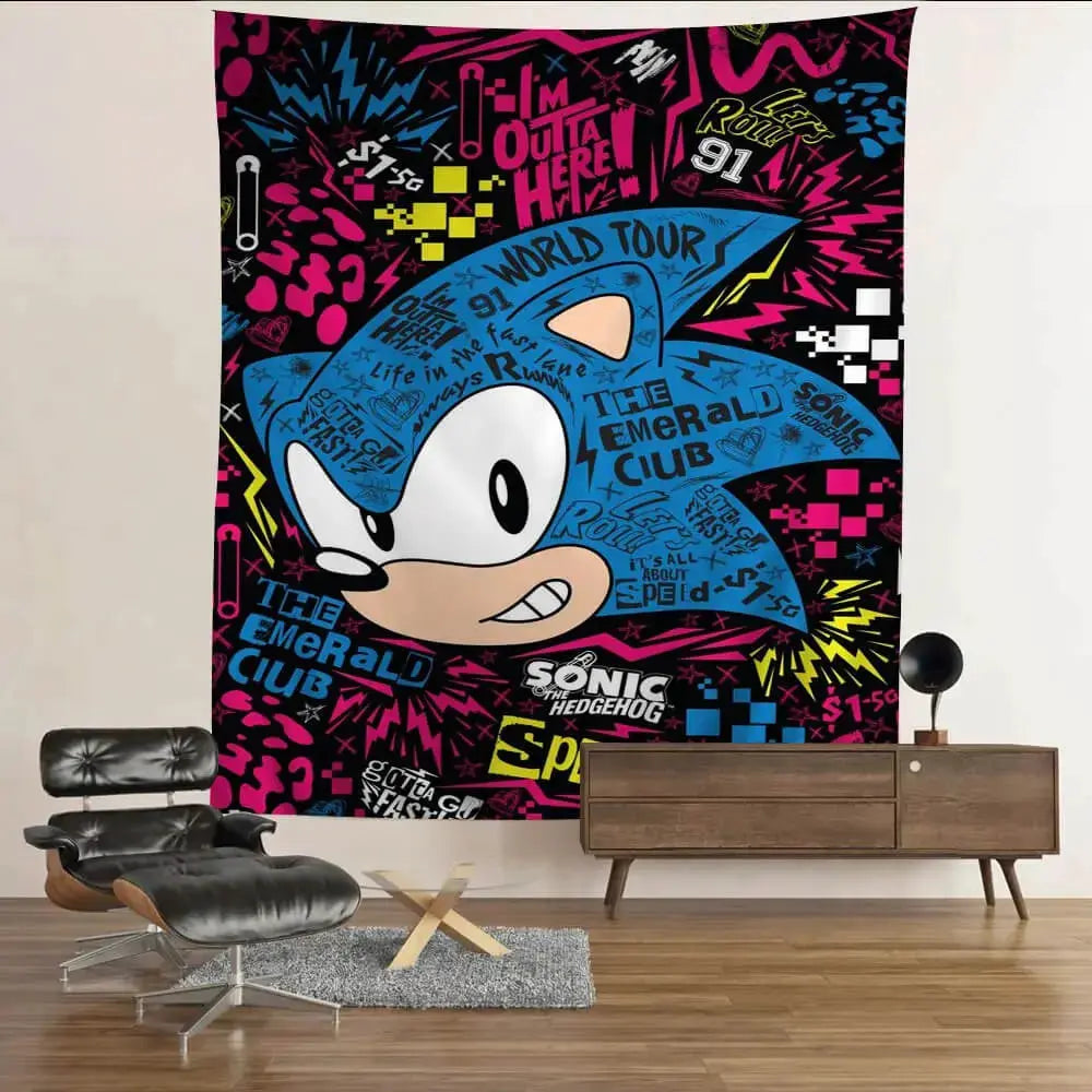Sonic The Hedgehog Tapestry