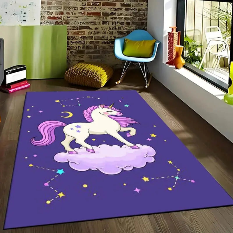 Soft home carpet rug placed in a living room with modern furniture