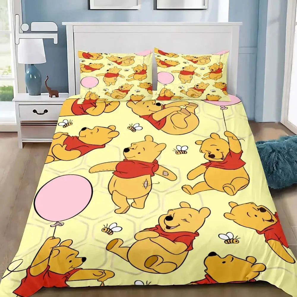 3D Winnie The Pooh Quilt Cover