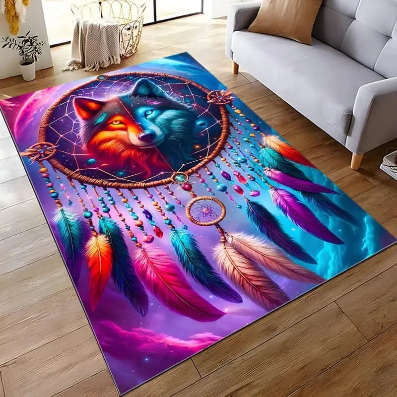Soft home carpet rug placed in a living room with modern furniture
