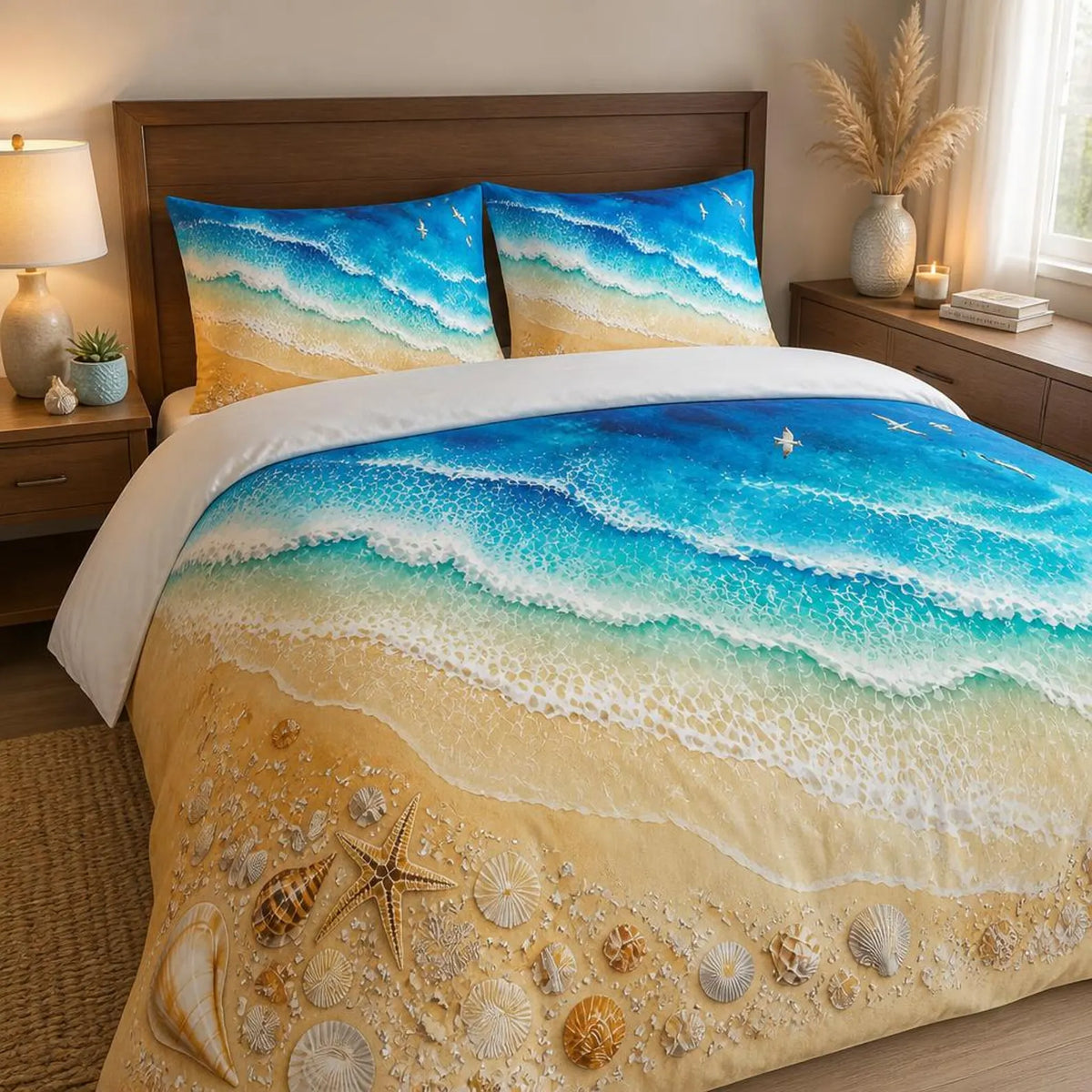 Ocean inspired quilt cover