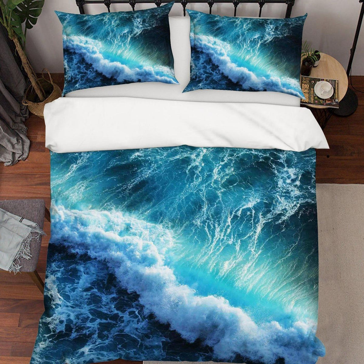 Ocean wave doona cover for bedroom