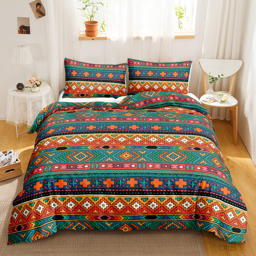 3D Bohemian duvet cover for contemporary bedroom styling