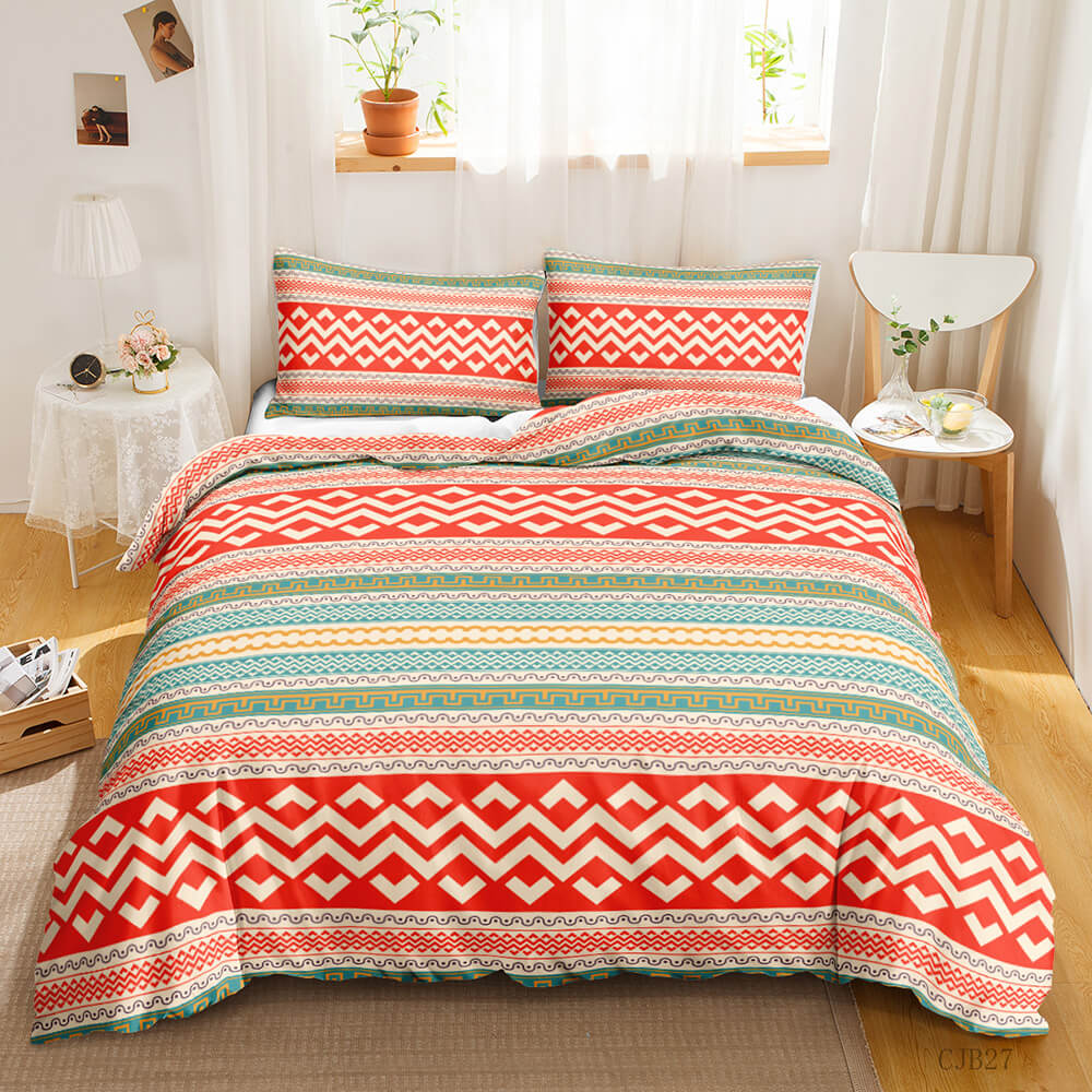 Boho quilt cover set for a modern bedroom makeover