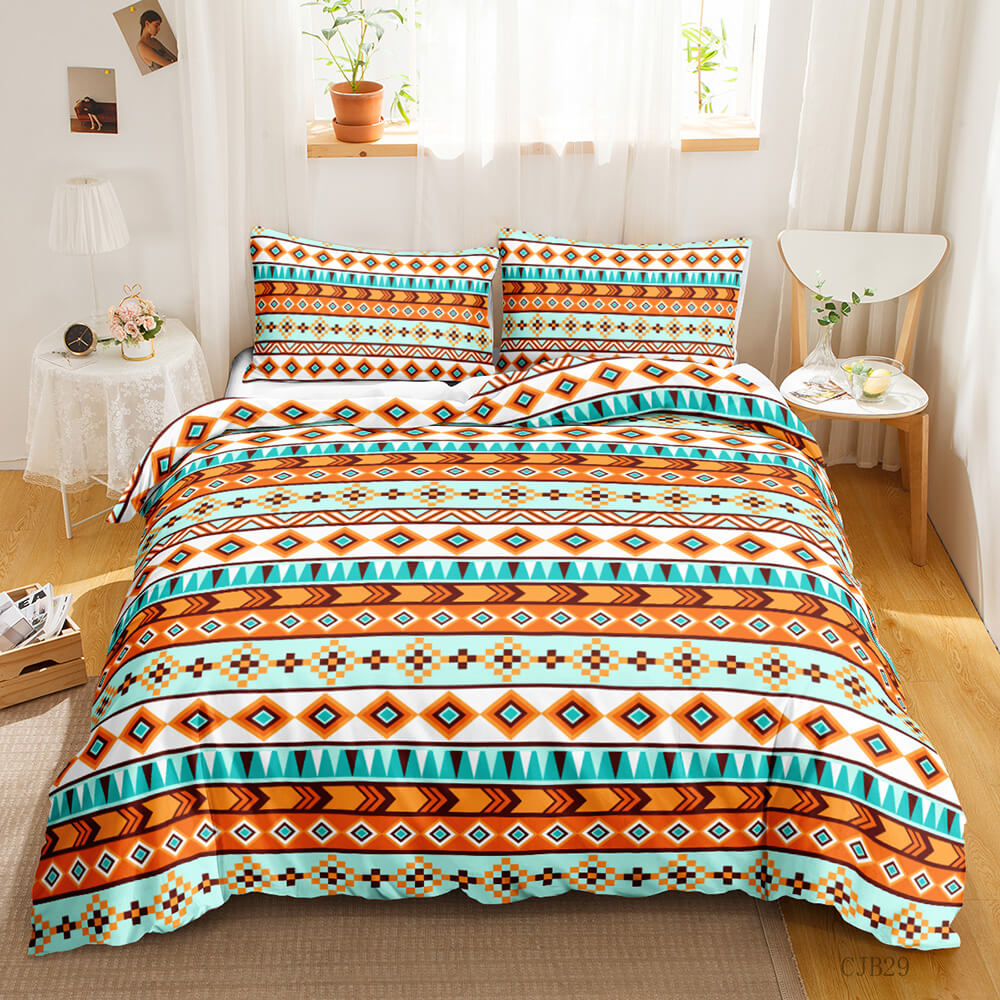 Modern Bohemian duvet cover for stylish home decor