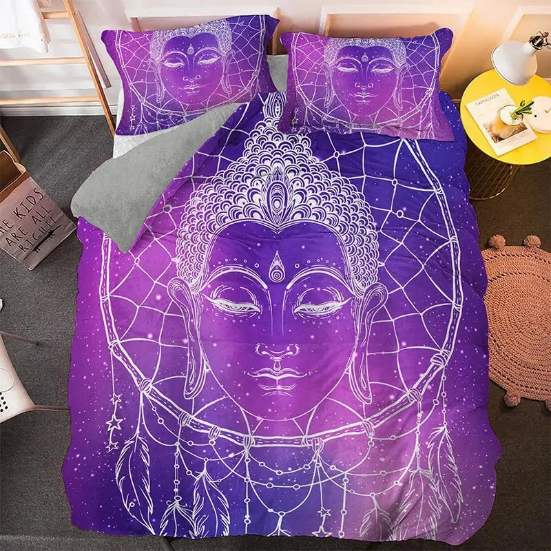 3D Buddha Dream Catcher Quilt Cover