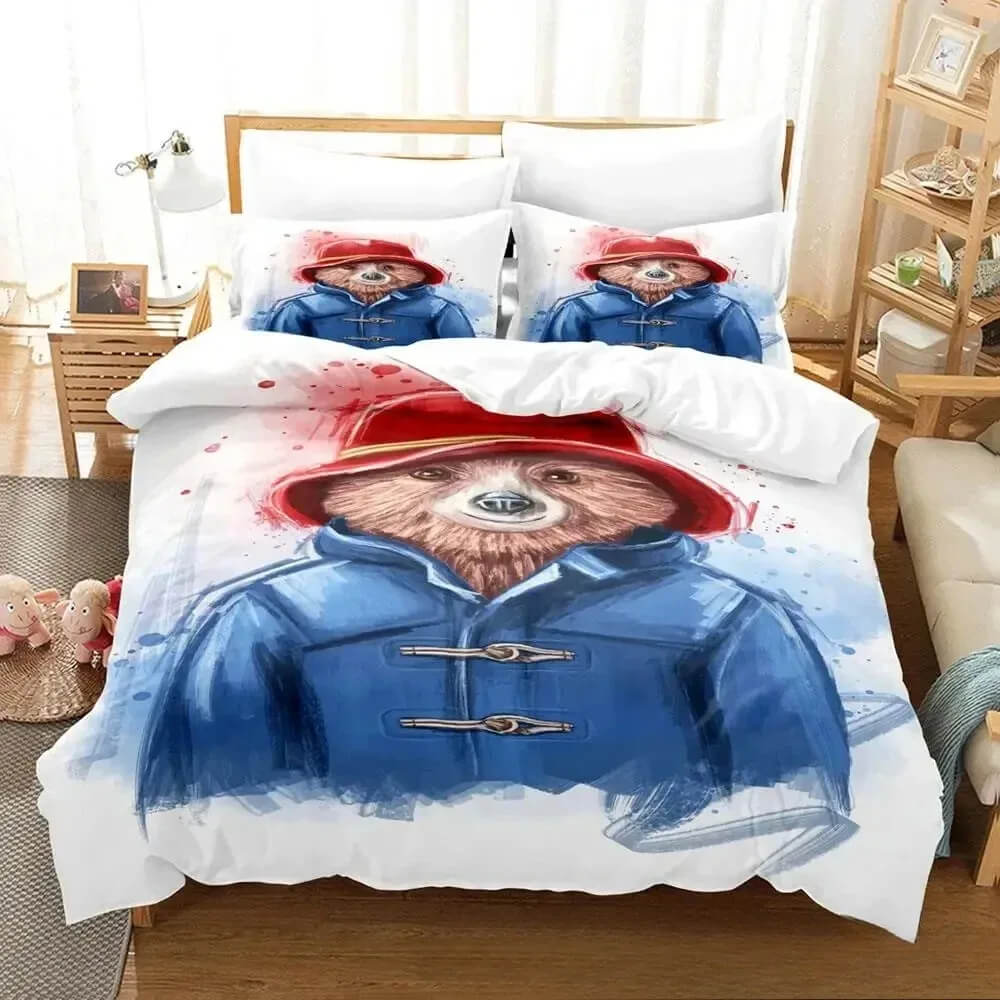 Kids 3D Paddington Bear duvet cover set
