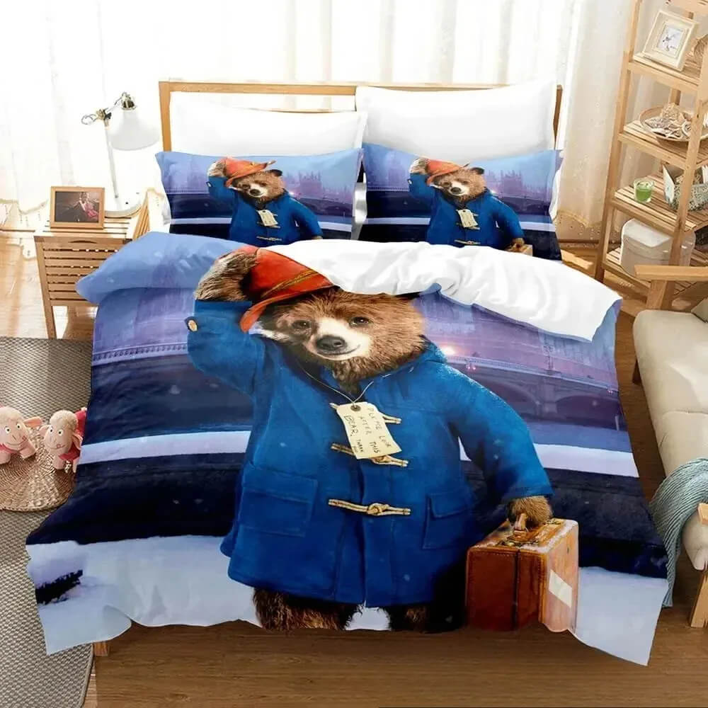 Kids bedroom bedding with Paddington Bear