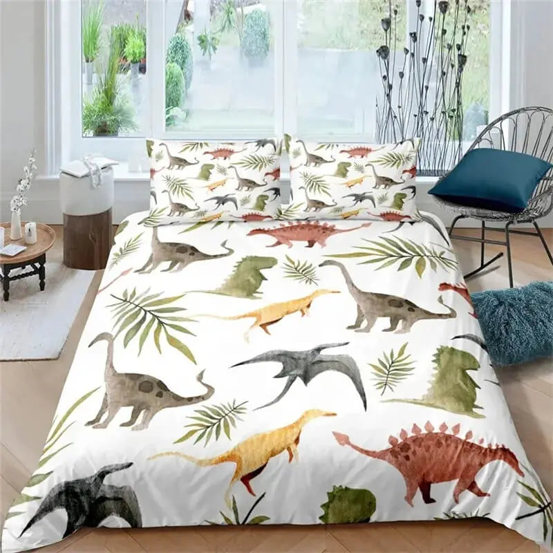 3D Dinosaur Cartoon kids Luxury Duvet Cover